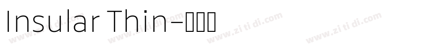 Insular Thin字体转换